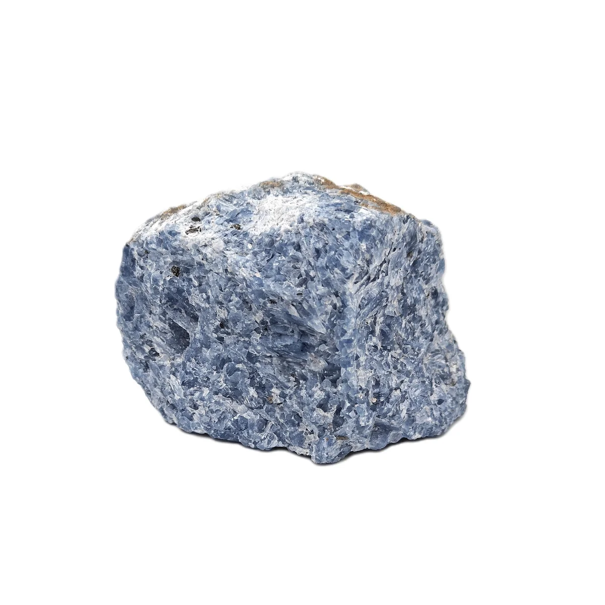 Pierre naturelle Calcite Bleue - Minéral authentique pour lithothérapie et collection
