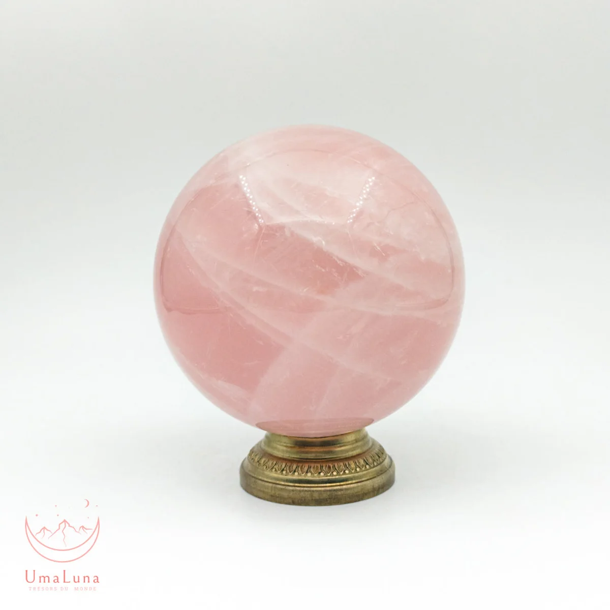 Quartz Rose Sphère 600g - Photo 1